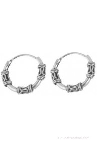 Silverwala Shinny Ring Silver Hoop Earring